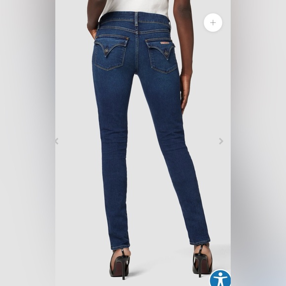 HUDSON ‘COLLIN’ SKINNY CROP JEANS. DARK WASH. SIZE 26. NWOT - Picture 2 of 14